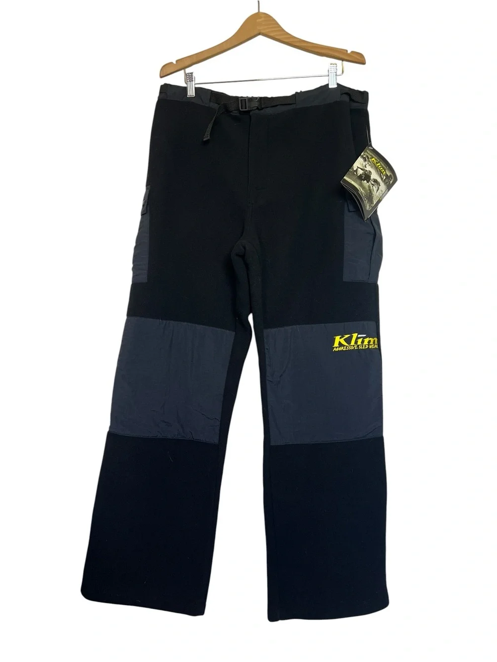 Klim NWT Everest Men’s XL Fleece Cargo Layering Winter Riding Black Outdoor Pant